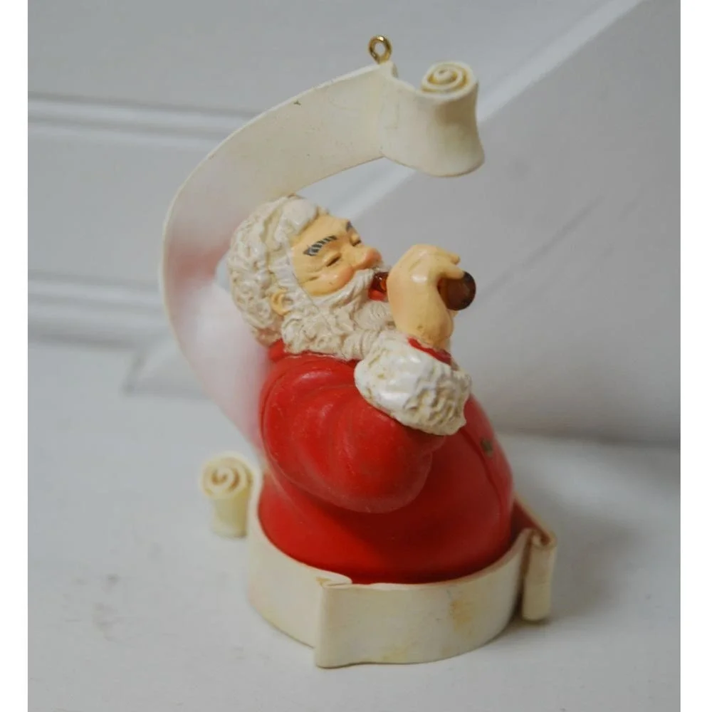 Coca-Cola Santa Claus ornament 1990 Vintage‎ Holiday decor
